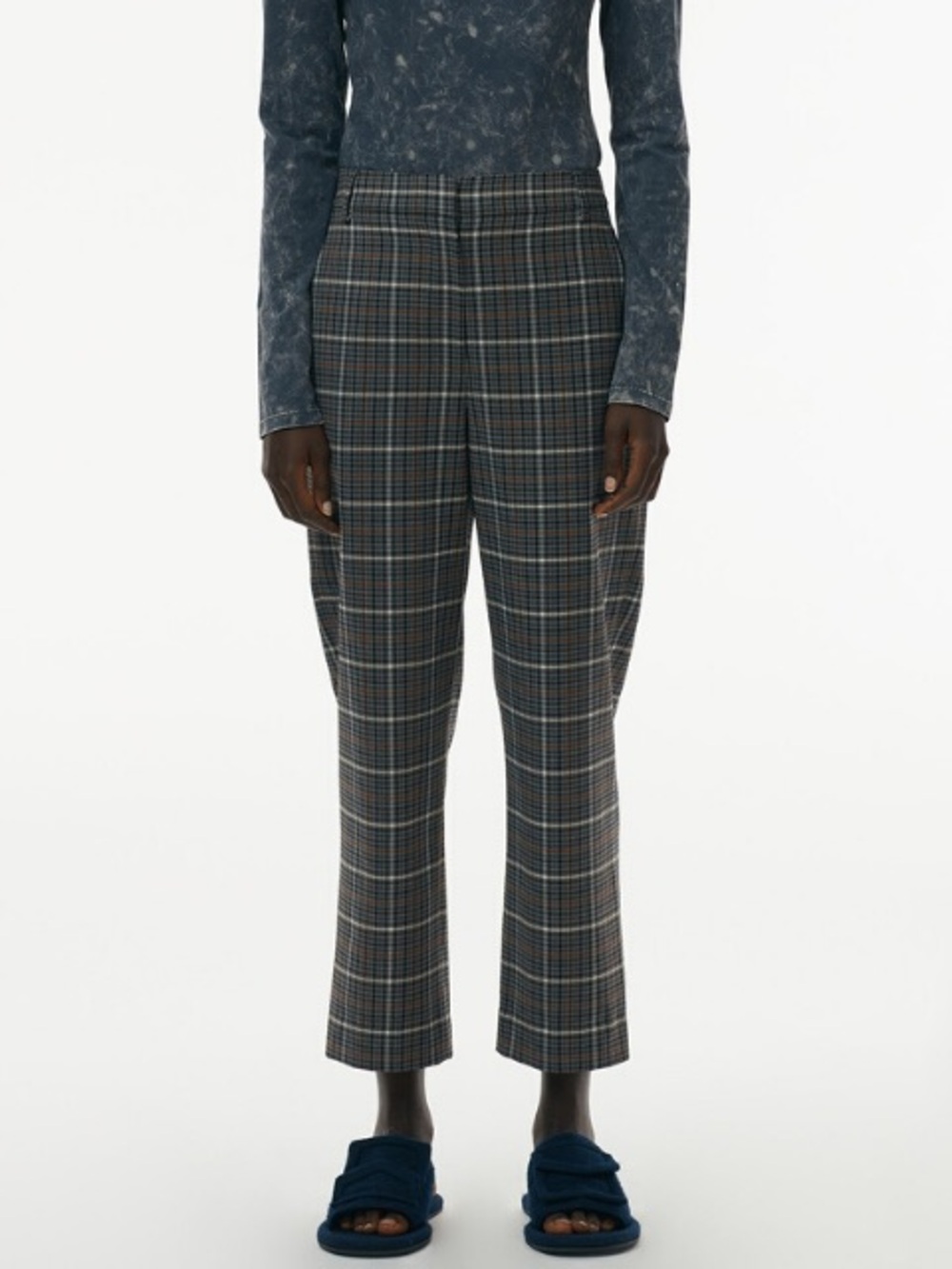 Tibi Gabe Menswear-Inspired Suiting Pants Wool Blend size 4